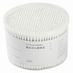 Box packed double ended cotton swabs, disposable cotton swabs, ear swabs, baby c