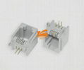 RJ45 network socket, network interface 8P 8C shielded copper shell RJ11 phone 6P 5