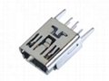SMT mini-USB bus bus MINI-5P socket interface MP3 MP4 ACCESSORIES 3 charging dat 4
