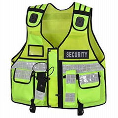 Hi Viz Tactical Vest Security Reflective Safety Vest With for Enforcement 