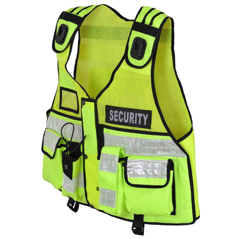 Hi Viz Tactical Vest Security Reflective Safety Vest With for Enforcement  3