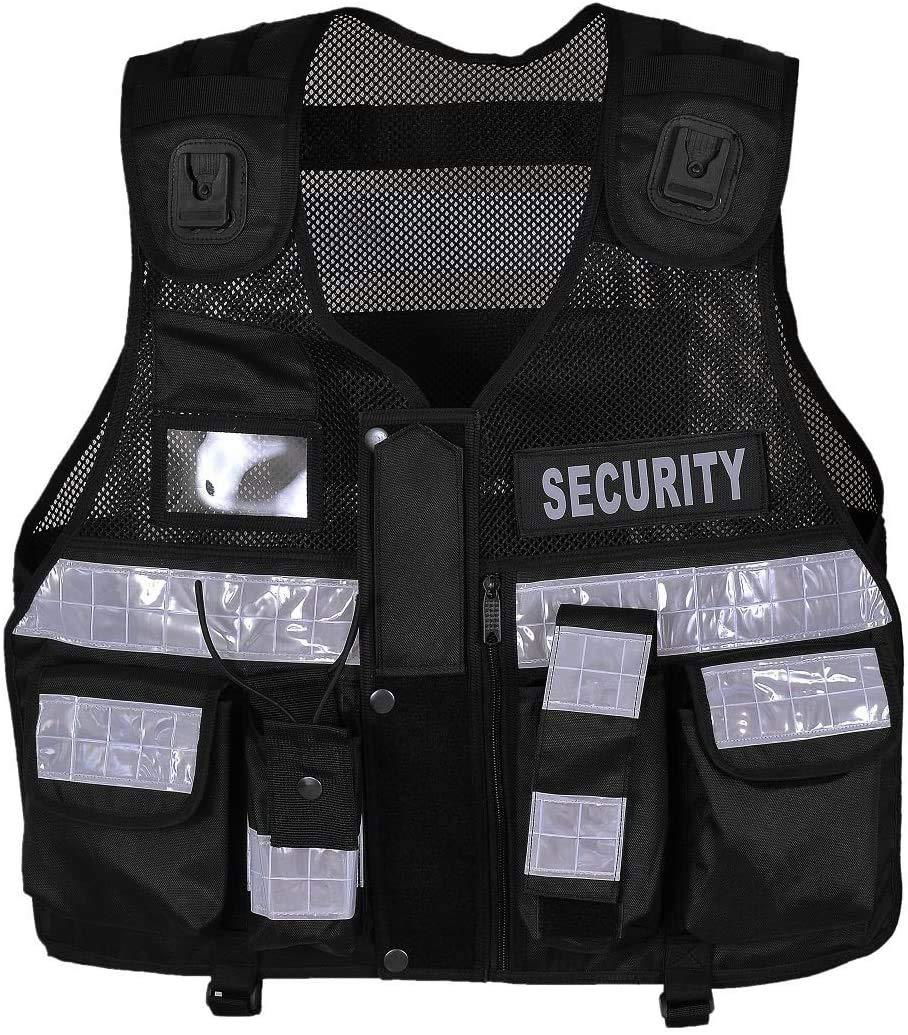 Hi Viz Tactical Vest Security Reflective Safety Vest With for Enforcement
