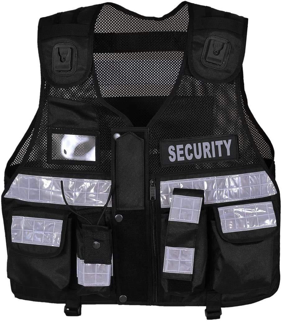Hi Viz Tactical Vest Security Reflective Safety Vest With for