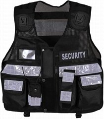 Hi Viz Tactical Vest Security Reflective Safety Vest With for Enforcement