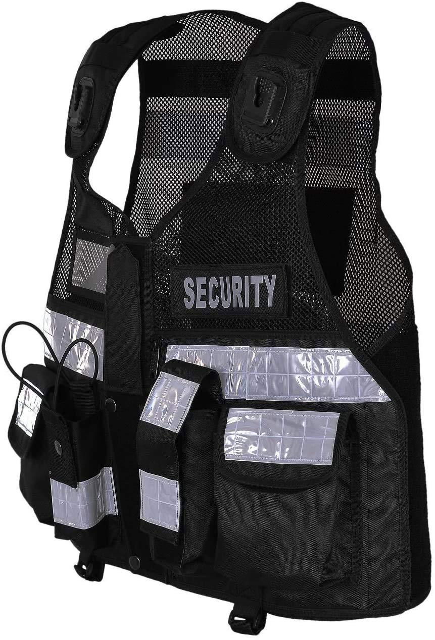 Hi Viz Tactical Vest Security Reflective Safety Vest With for Enforcement 3