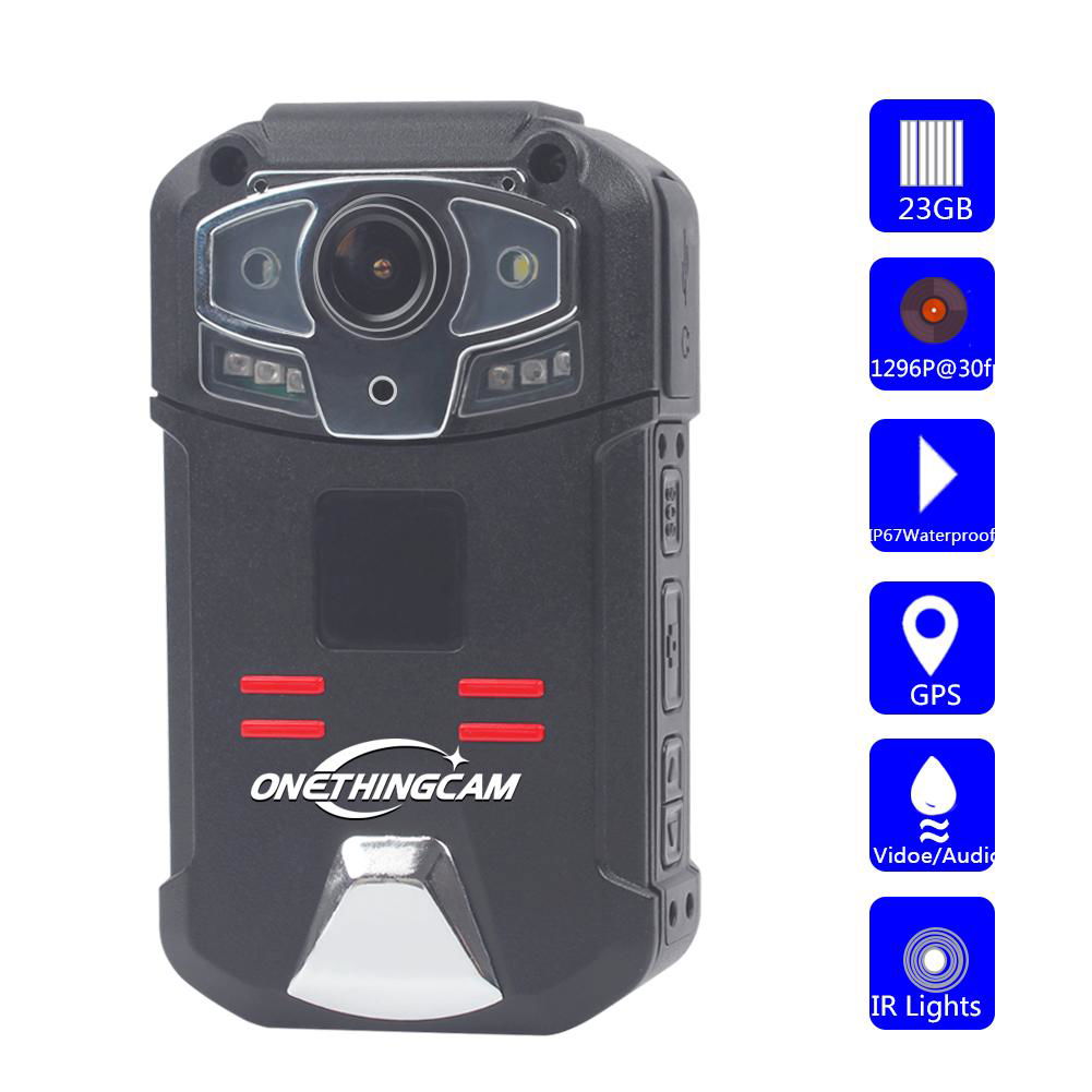  Long Time Wifi Body Camera Police Camera Full HD 1296P 30fps 32G Memory 