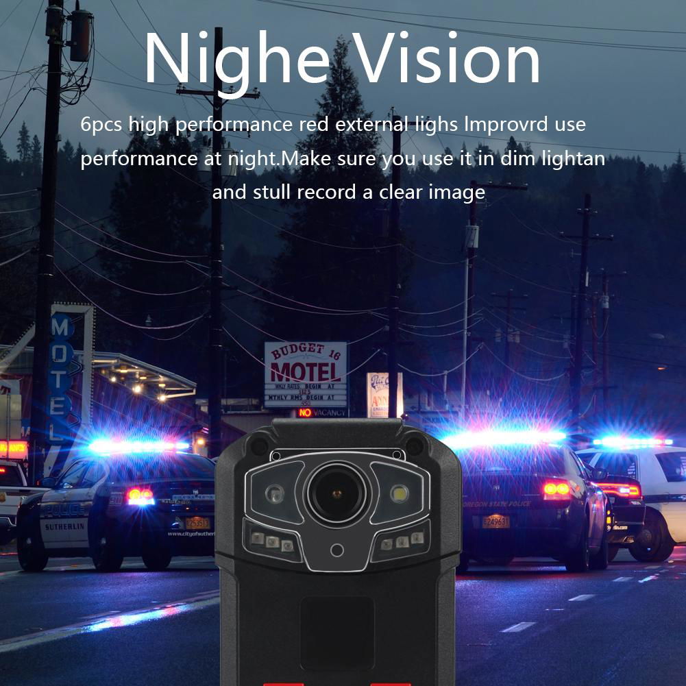  Long Time Wifi Body Camera Police Camera Full HD 1296P 30fps 32G Memory  4