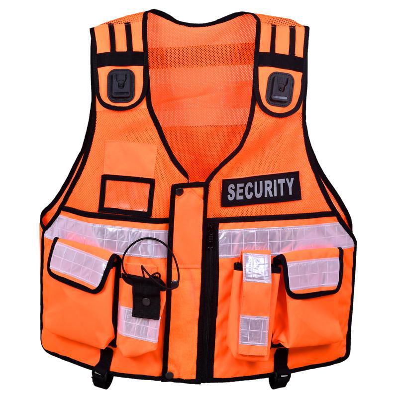 Hi Viz Tactical Vest Security Reflective Safety Vest With for Enforcement