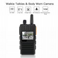  Security Police body Camera&4G Walkie-Talkie AIO Full HD 1296P 30fps 1