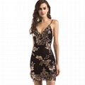  Women Fall Fashion Party Casual Sleeveless Sequin Stylish Sexy Dress Backless 1