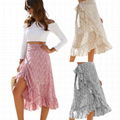 Irregular Frill Long Maxi Beach Skirt