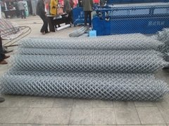 Ga  anized wire with PVC coating chain link fence  