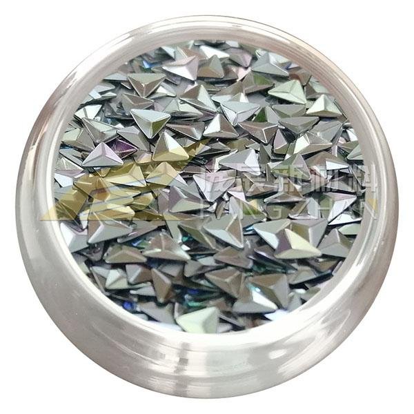 New Arrival and sparkle 3D triangle Glitter 3D1911 5