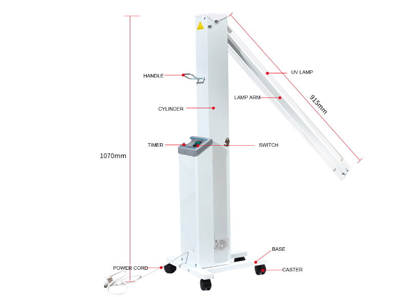 Efficient Medical UV Lamp Mobile Disinfection Vehicle High Efficiency 5