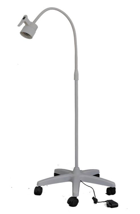 LED Portable exam light with 5 wheels