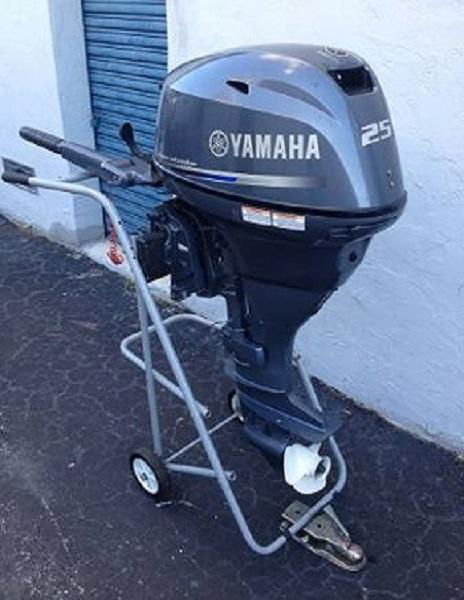 Free Shipping Used Yamaha 25 HP 4-Stroke Outboard Motor Engine