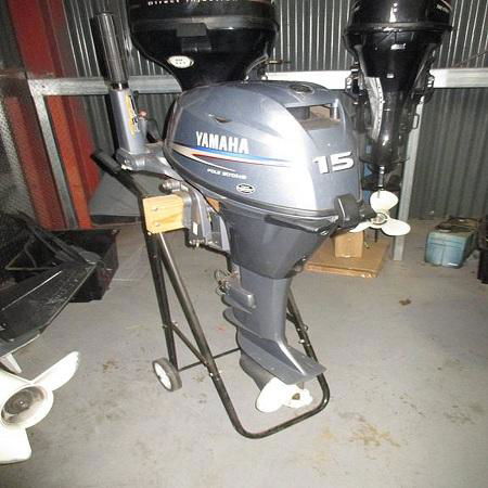 Free Shipping Used Yamaha 15 HP 4-Stroke Outboard Motor Engine