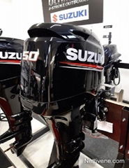 Free Shipping Used Suzuki 50 HP 4-Stroke Outboard Motor Engine