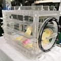 Lab Bench-top Acrylic Transparent Glovebox With Optional Box Sizes Customized  3