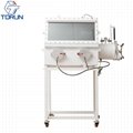 Vacuum glovebox for Lithium Battery, Stainless Steel Glovebox for Lab VGB-1C 2