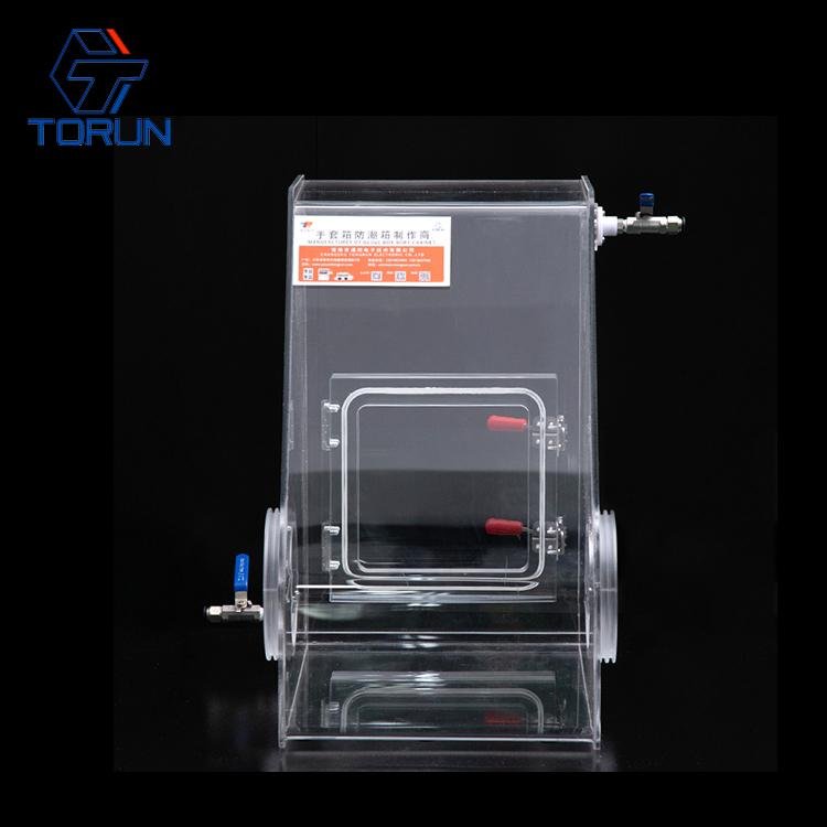 300*400*500 Inert Gas Operation Box,Lab Research Transparent Mini Acrylic AGB1A 3