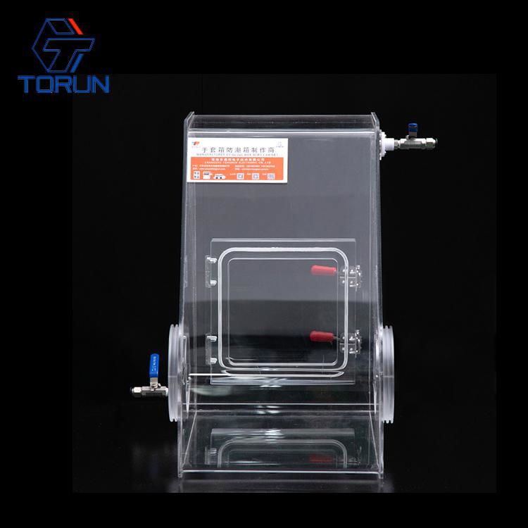 300*400*500 Inert Gas Operation Box,Lab Research Transparent Mini Acrylic Glove  3