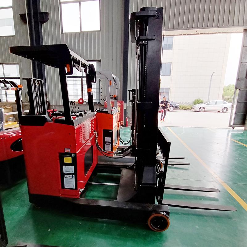 seat mounted large forward moving all electric stacker electric lift car stacker 4