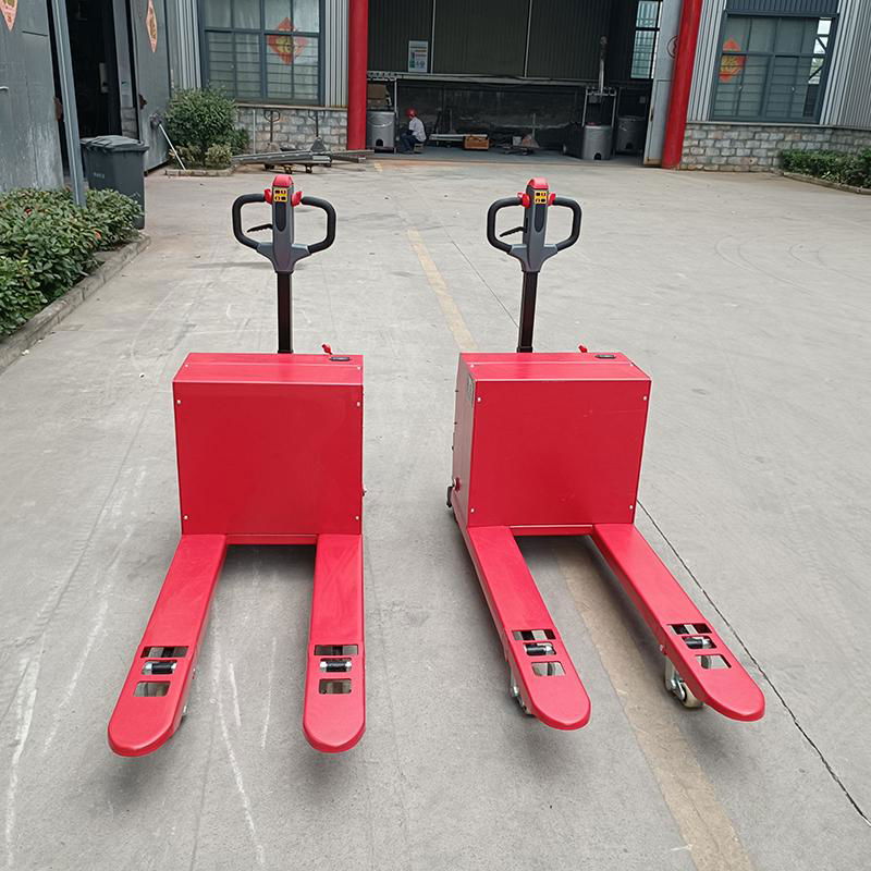 Semi electric cattle pallet truck 2T electric truck forklift customized carrier 3