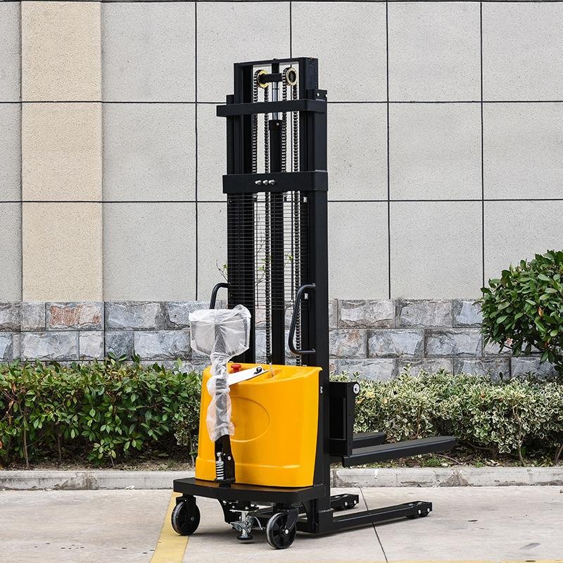Electric forklift 2T hydraulic lifting stacker 1.5T semi-automatic stacker  2