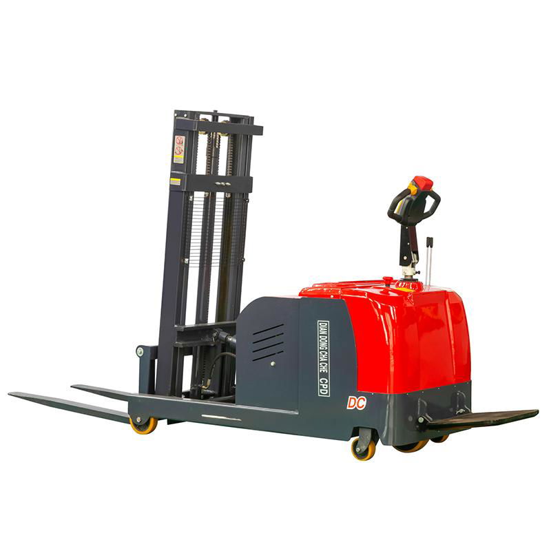 Counterweight all-electric forklift 1t 1.5t 2t legless standing  stacker 3