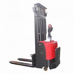 stand-on type electric stacker 1 ton carrier 1.5 ton portable electric forklift