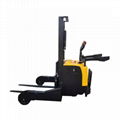 full electric forklift lift outdoor off-road handling standing type stacker  1