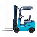 1.5T small four-wheel electric counterweight forklift battery battery stacker 4