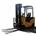 1.5T small four-wheel electric counterweight forklift battery battery stacker 1