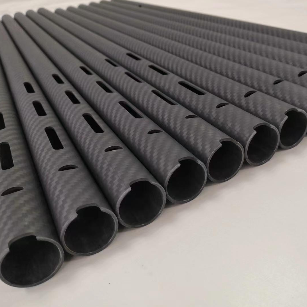 定制开孔3k碳纤维工具管 高强度耐磨碳管