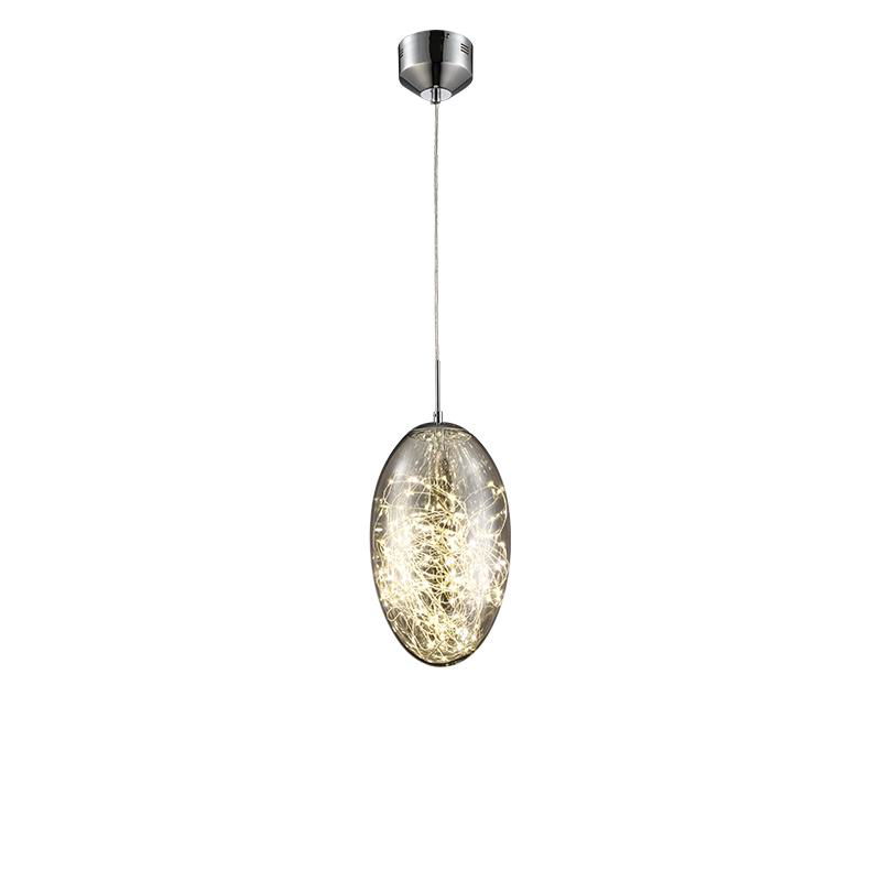 FENRIR decorative nordic linear glass ball led hanging pendant light