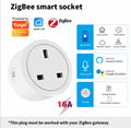 ZigBee16A UK Alexa Google Home Tuya Wall Smart Socket Remote Control Mini Wifi S