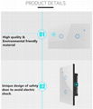 tuya wifi light switch ceiling touch light switch us standard smart light switch