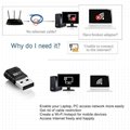 600mbps Network Card Wifi Adapter Dual Band 2.4g 5.8g Wireless Usb 3.0 Adapater 2