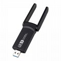  WIFI Receiver driver-free 2.4G+5G 1200mbps lan card  2