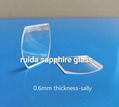  Customized shape dome sapphire crystal glass，Sapphire Windows，Watch Glass 