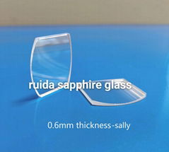  Customized shape dome sapphire crystal glass，Sapphire Windows，Watch Glass 