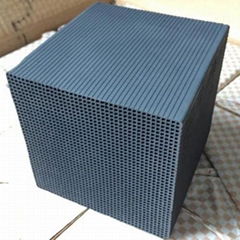 大孔蜂窩活性炭 空氣淨化活性碳塊廢氣處理蜂窩活性炭塊磚800