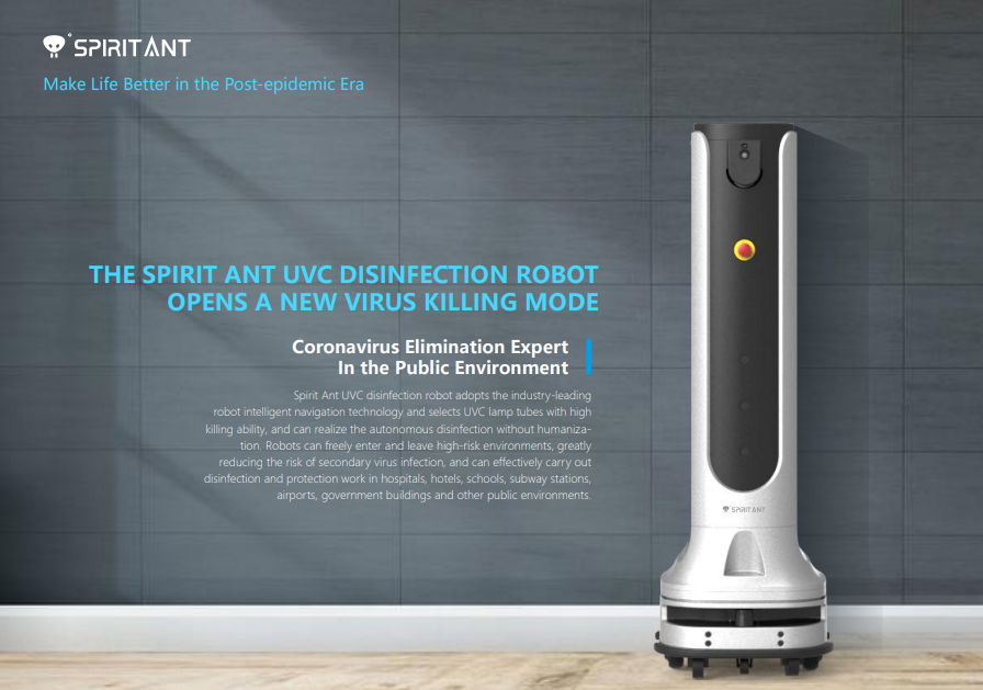 Spirit Ant Medial Autonomous Industrial UVC Disinfection Robot Intelligent Robot 5