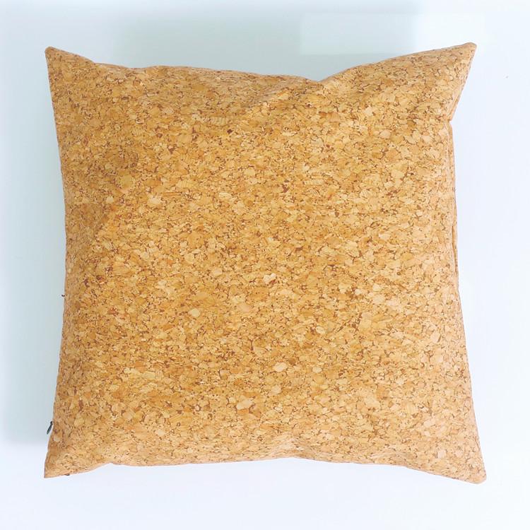 软木面料靠枕由天然橡树树皮制成环保易清洗抗拉伸 2