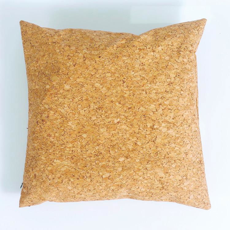 Cushion Cover Made of Natural Cork Eco-Friendly Passed Reach by SGS Test 2