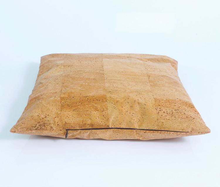 Cushion Cover Made of Natural Cork Eco-Friendly Passed Reach by SGS Test 3