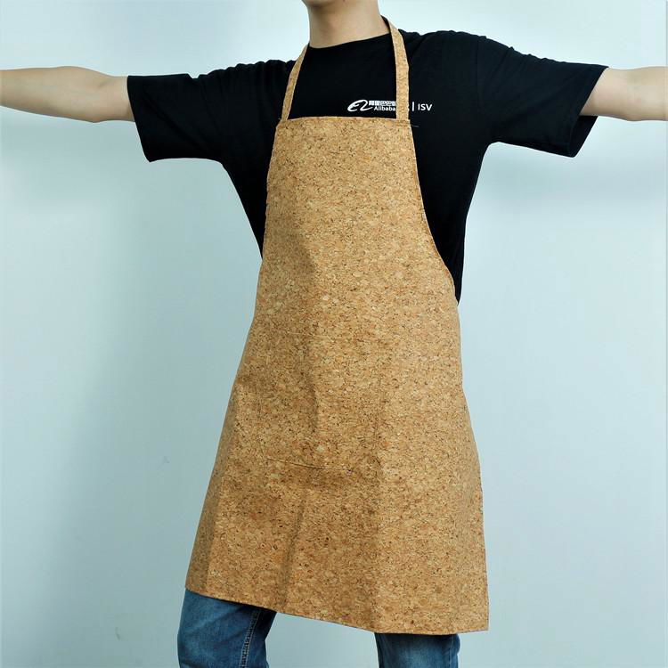 Cork Fabric Apron Made of Natural Cork  Vegan Fabric