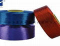 環保再生彩色滌綸絲廣氾用於紡織