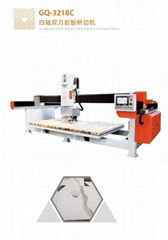 Double-saw 4 Axis Bridge Cutting Machine for Sintered Stone GQ-3218C